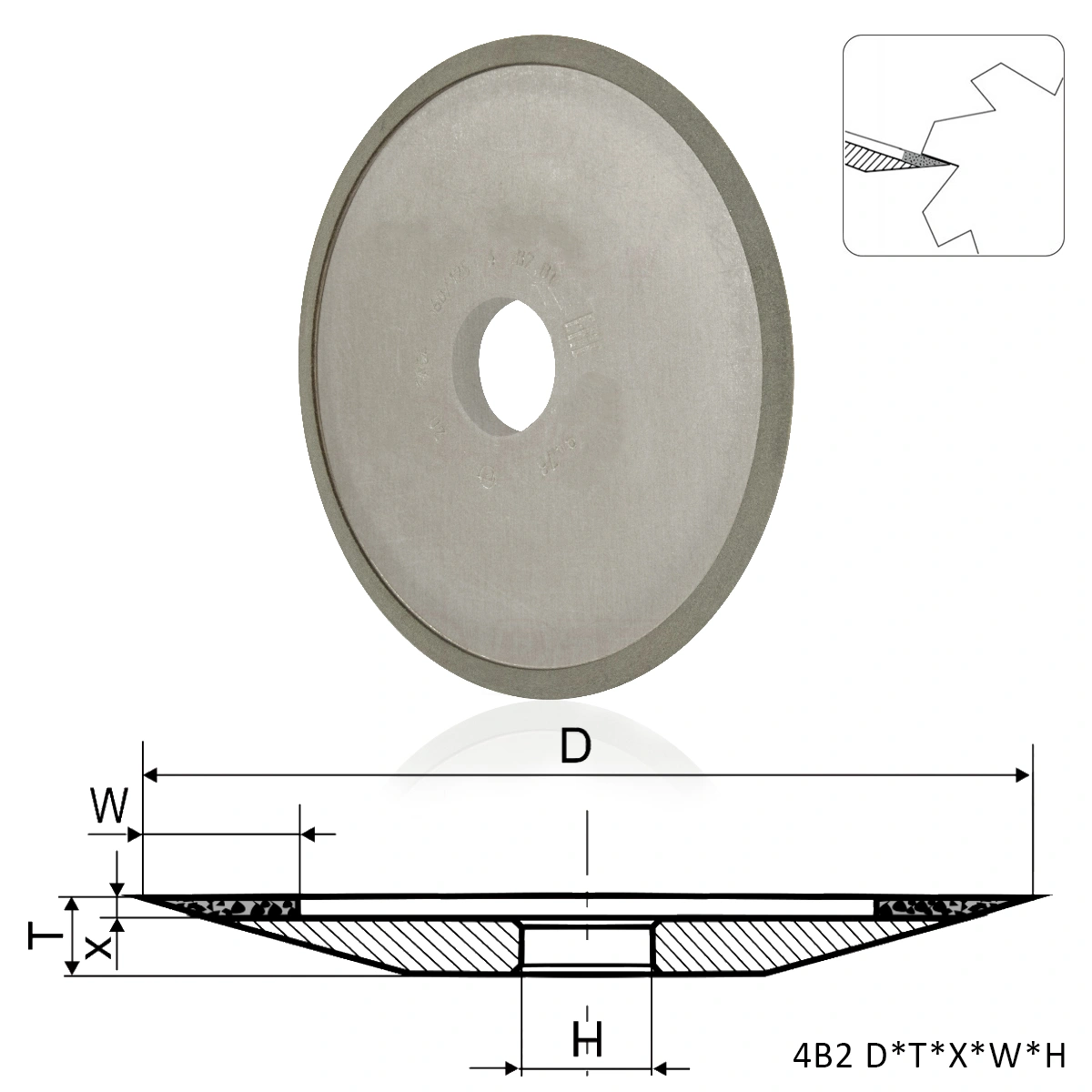 4B2. Dish grinding wheels