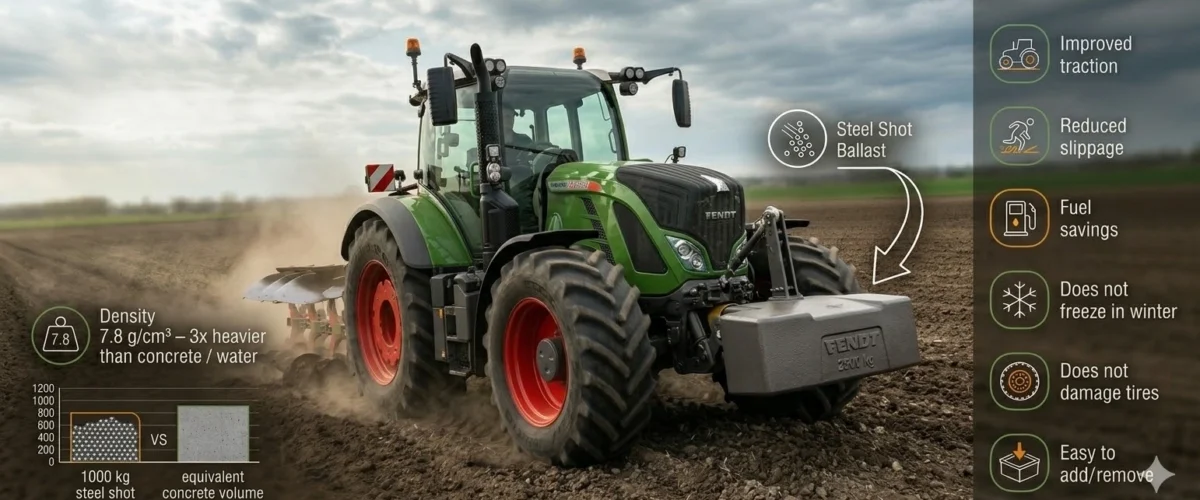 Śrut stalowy jako balast w przemyśle